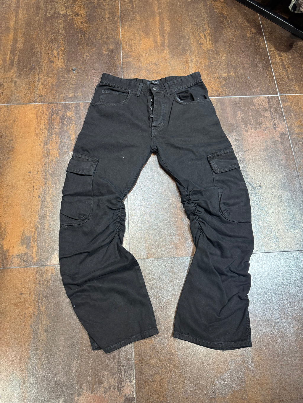JEANS DRAPPEGGIATO BLACK