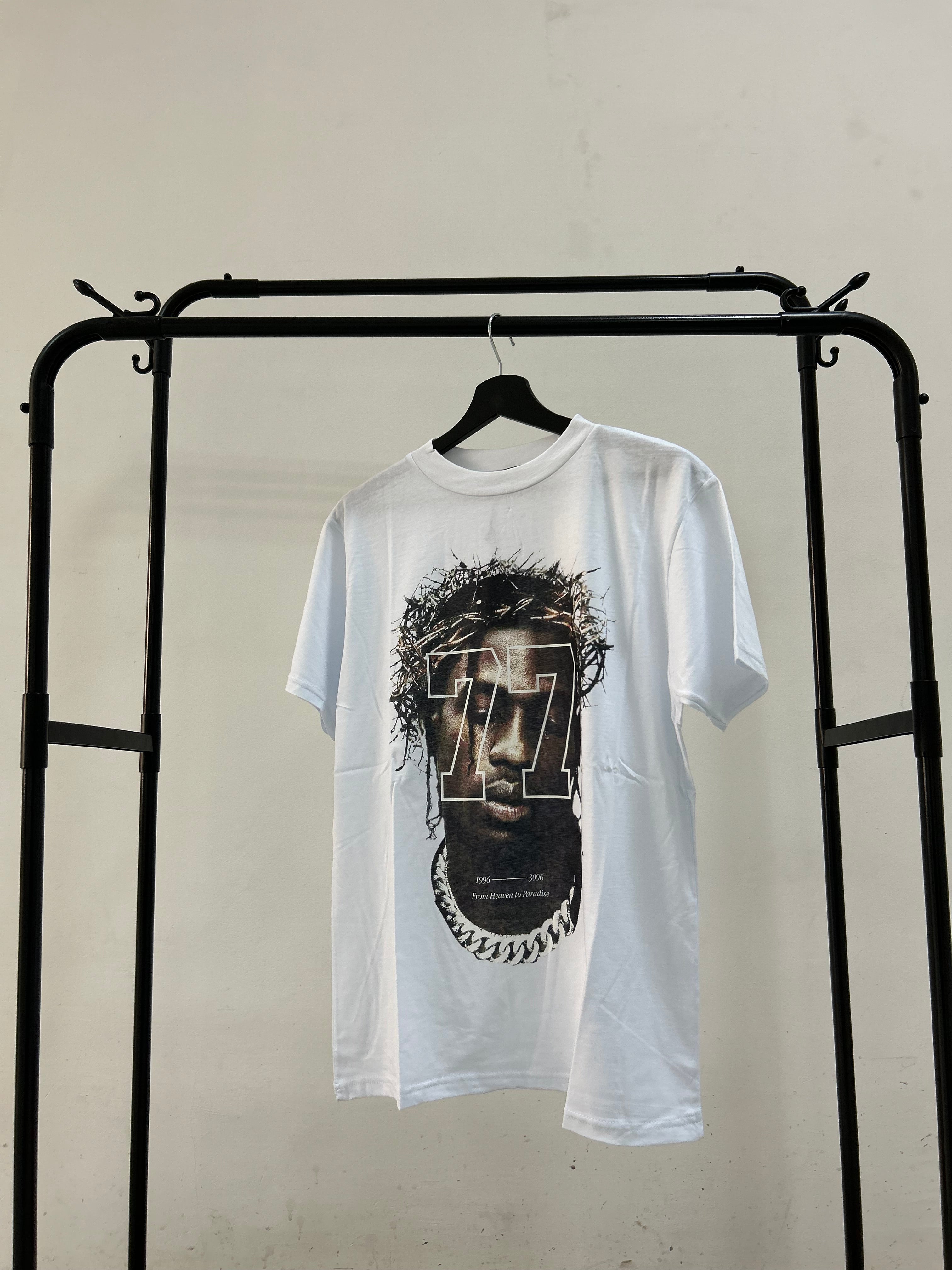 T-SHIRT BIANCA VOLTO SPINE
