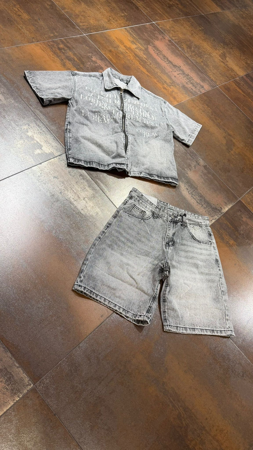 COORDINATO JEANS GREY
