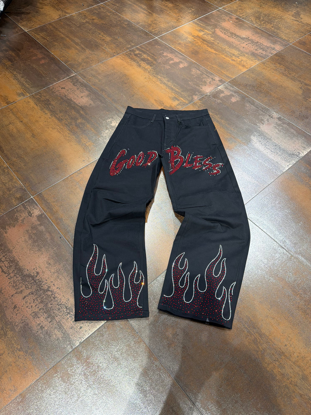 JEANS GOOD BLESS BLACK