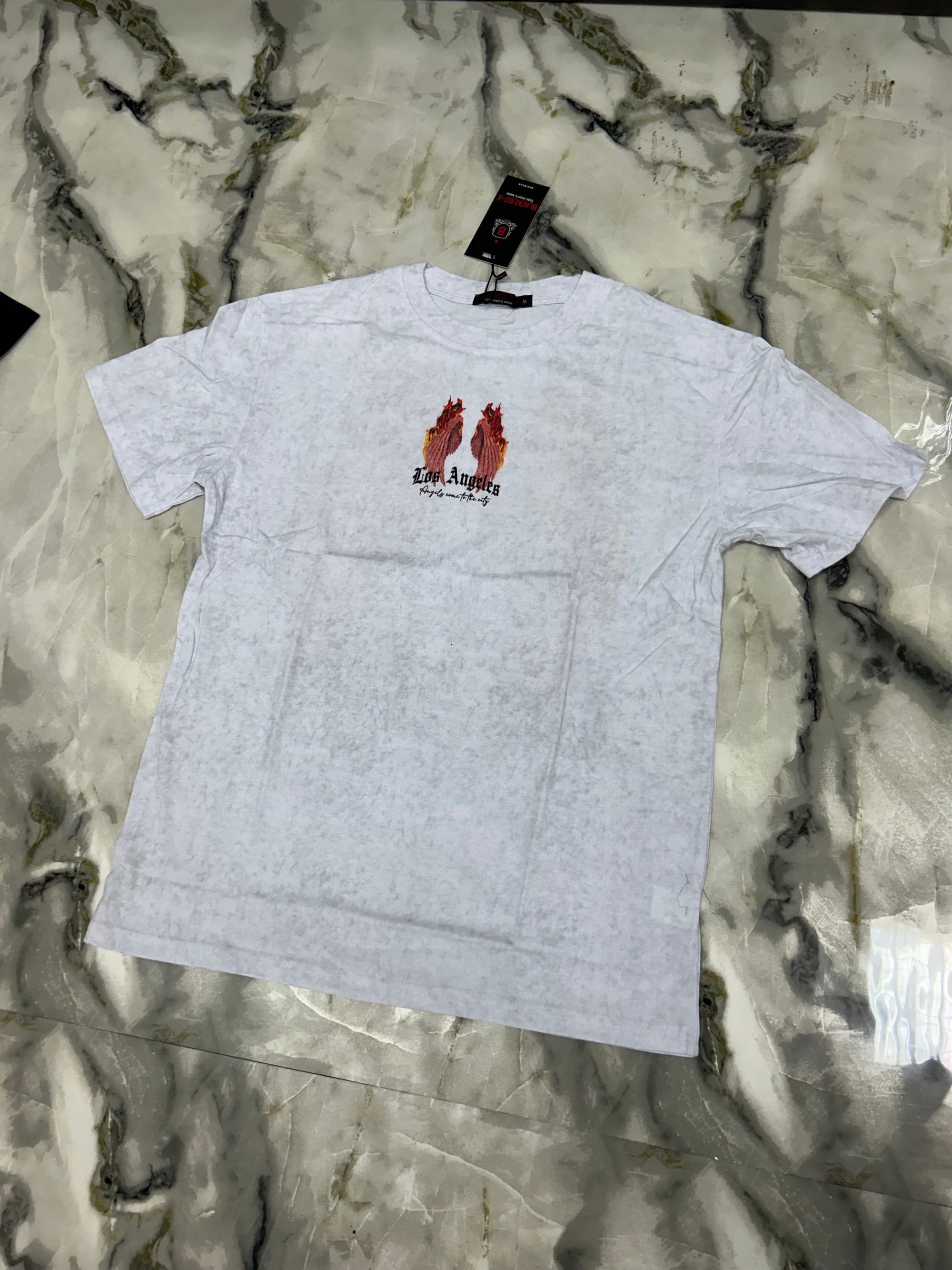 T-shirt blacklist grigio chiaro