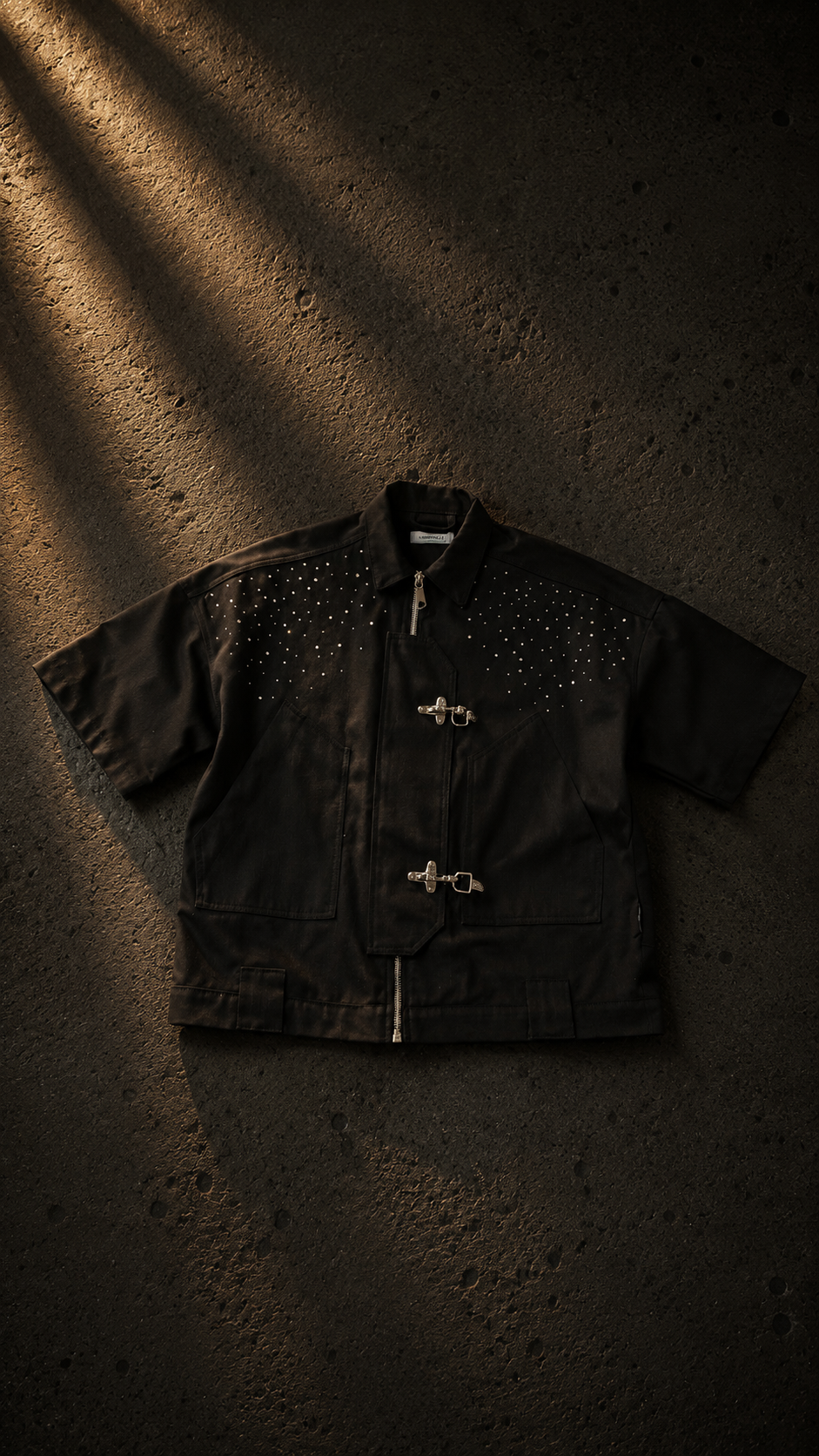 JACKET CIANOTIC BRILLANTINATO