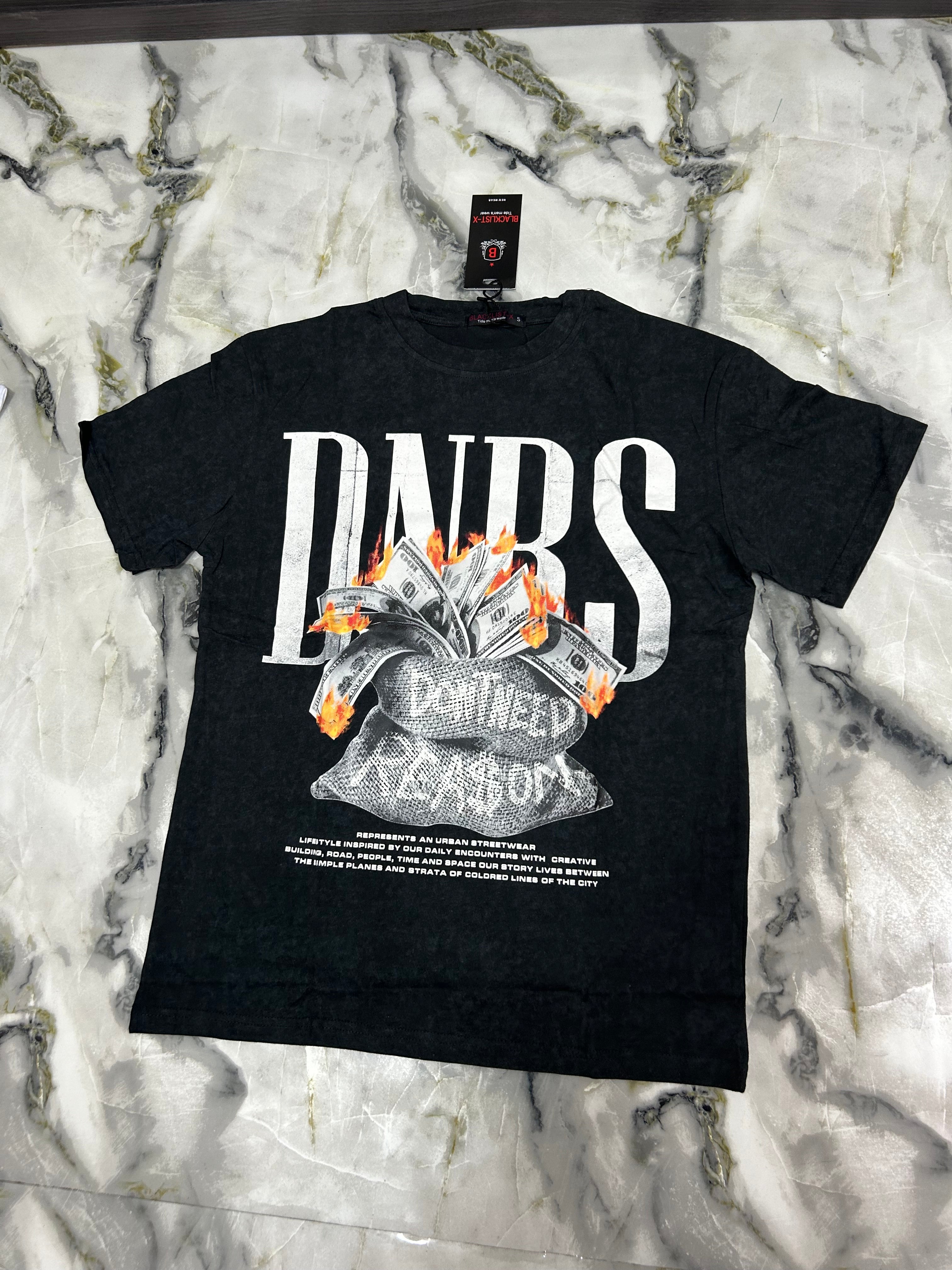 T-shirt blacklist dollari nero