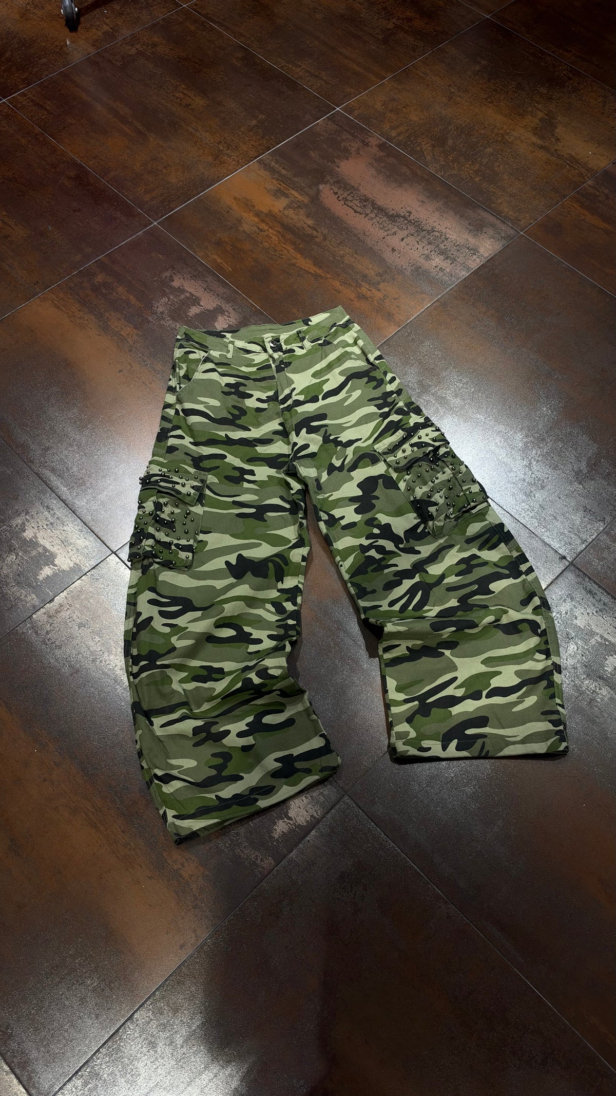 JEANS PAPER CAMO BAGGY