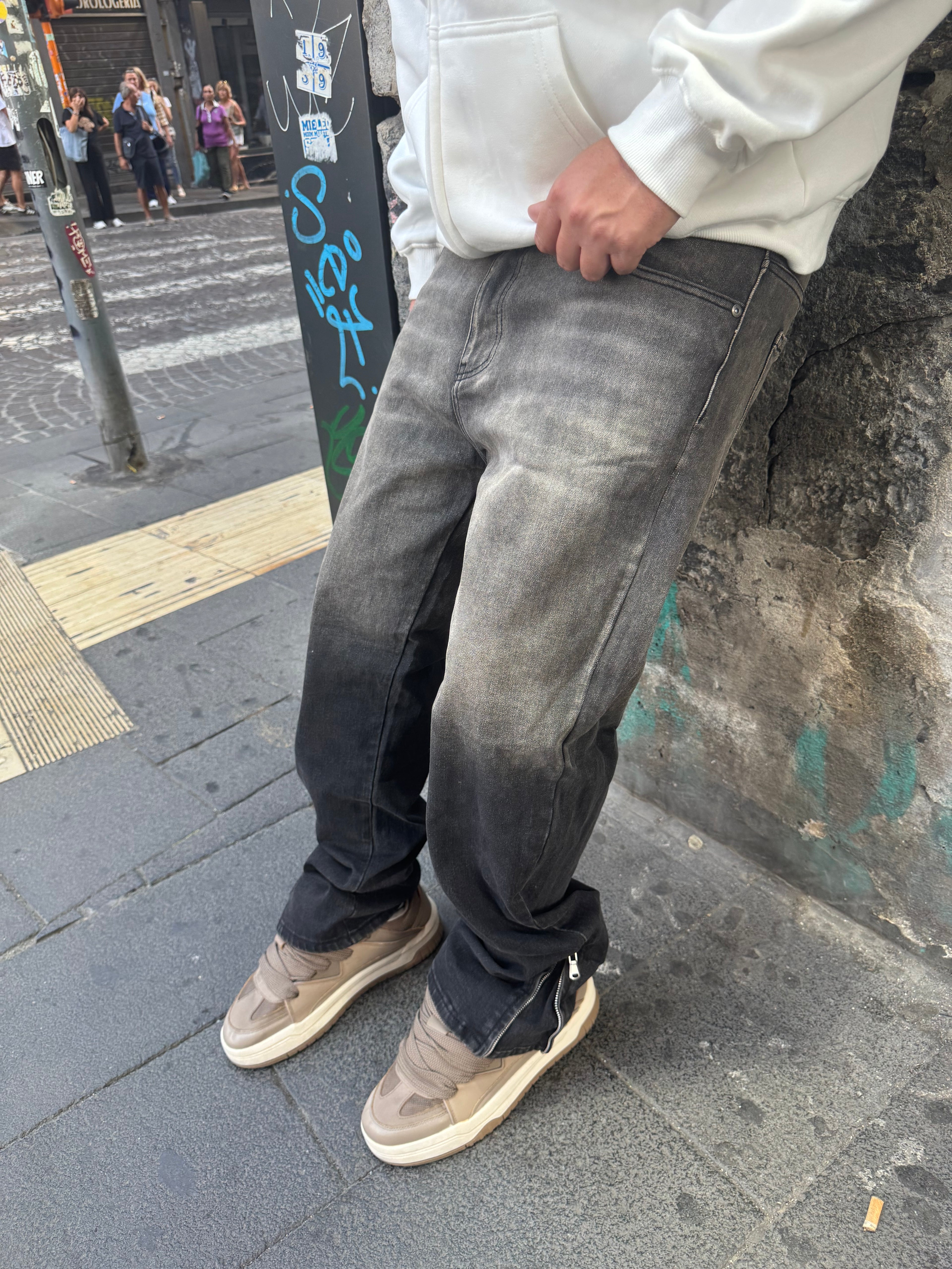 JEANS DEGRADÈ ZIP