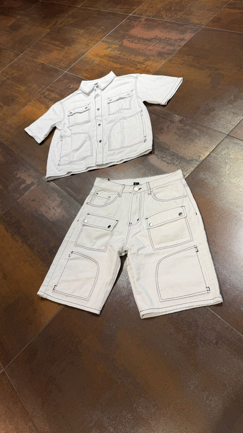 COORDINATO JEANS WHITE