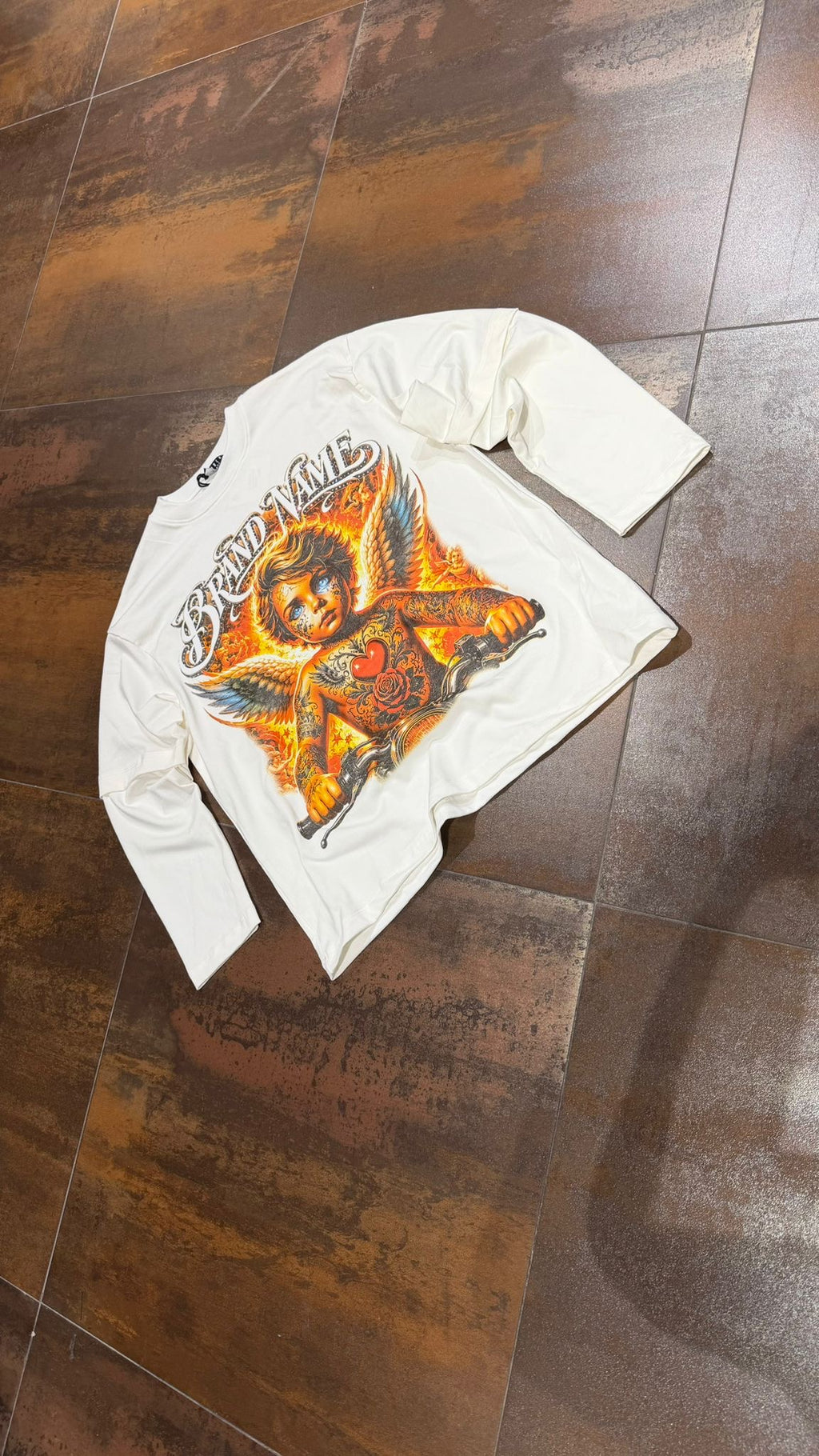 T-SHIRT LONGSLEEVE BRANDNAME