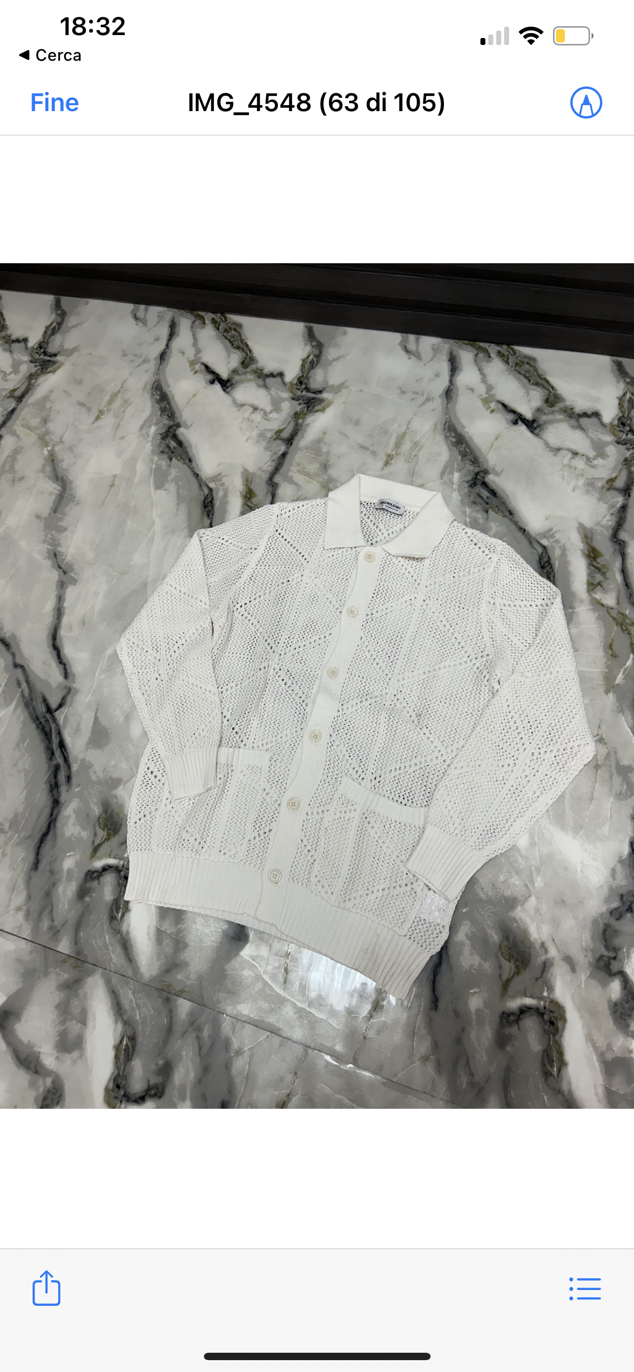 CARDIGAN BRUNO LEONI BIANCO