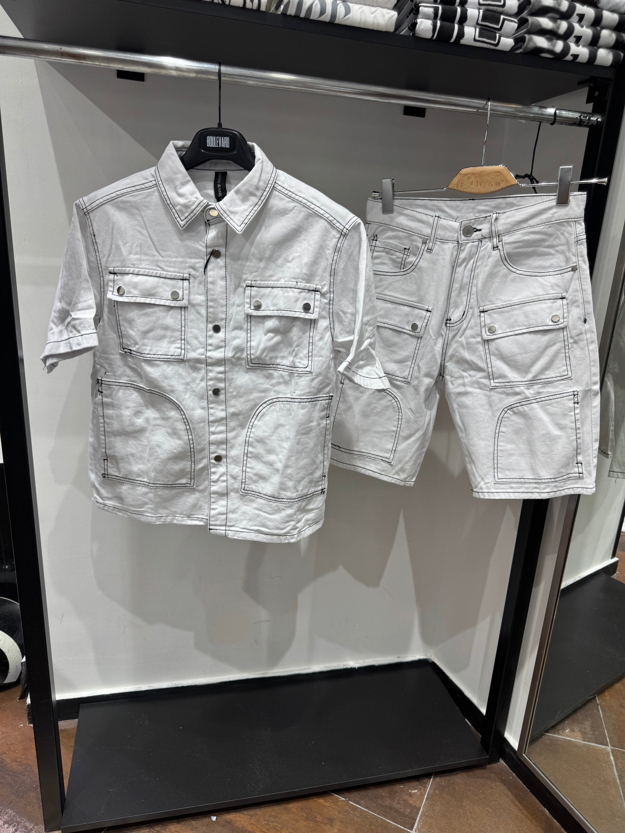 COORDINATO JEANSATO WHITE