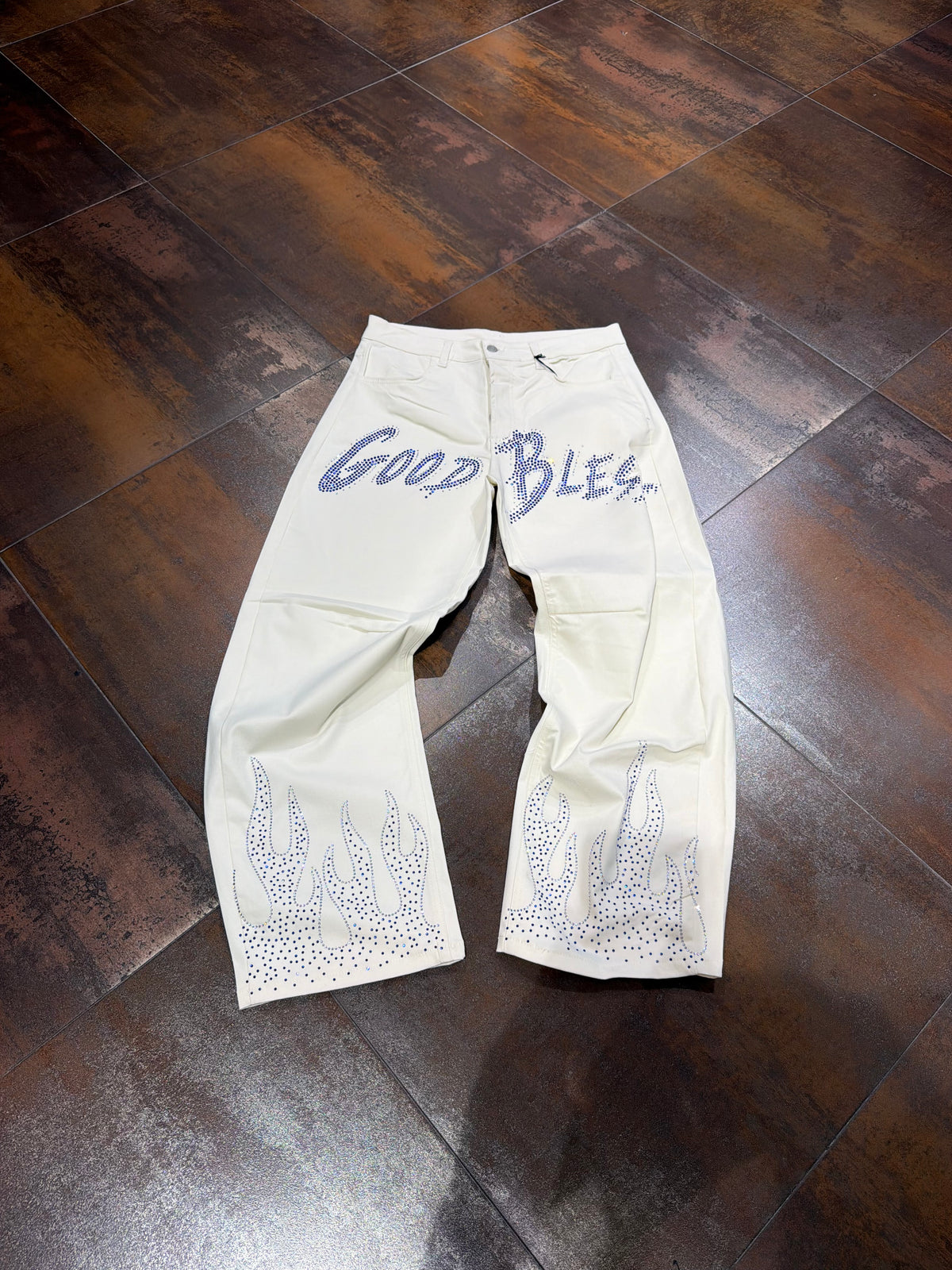 JEANS GOOD BLESS WHITE