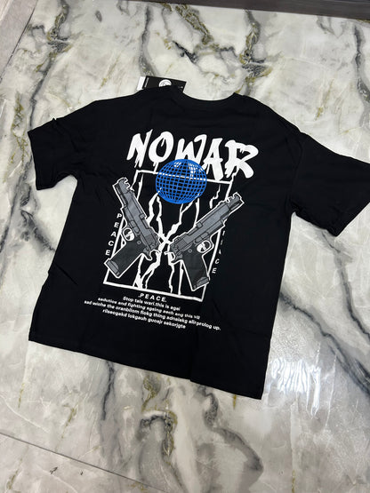 T-shirt No War nero