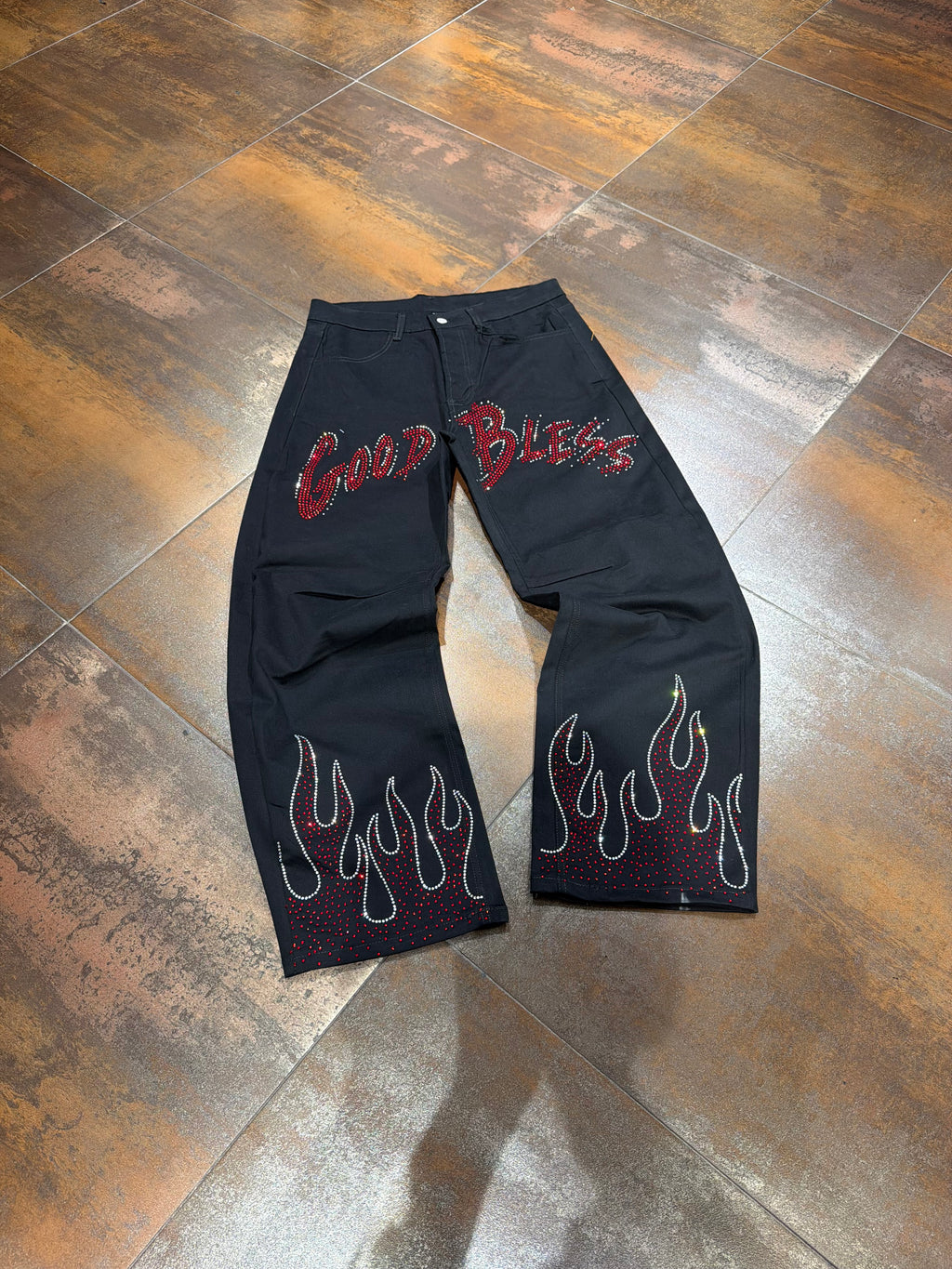JEANS GOOD BLESS BLACK