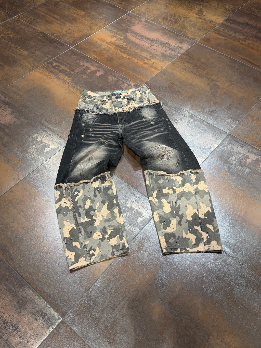 JEANS DOUBLE CAMO DIAMONDS