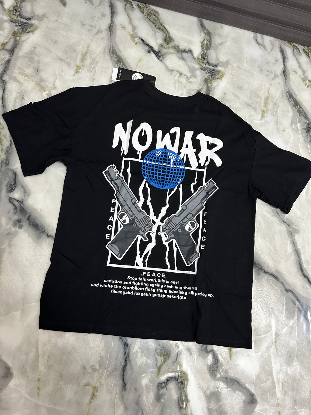 T-shirt X Name Gun nero