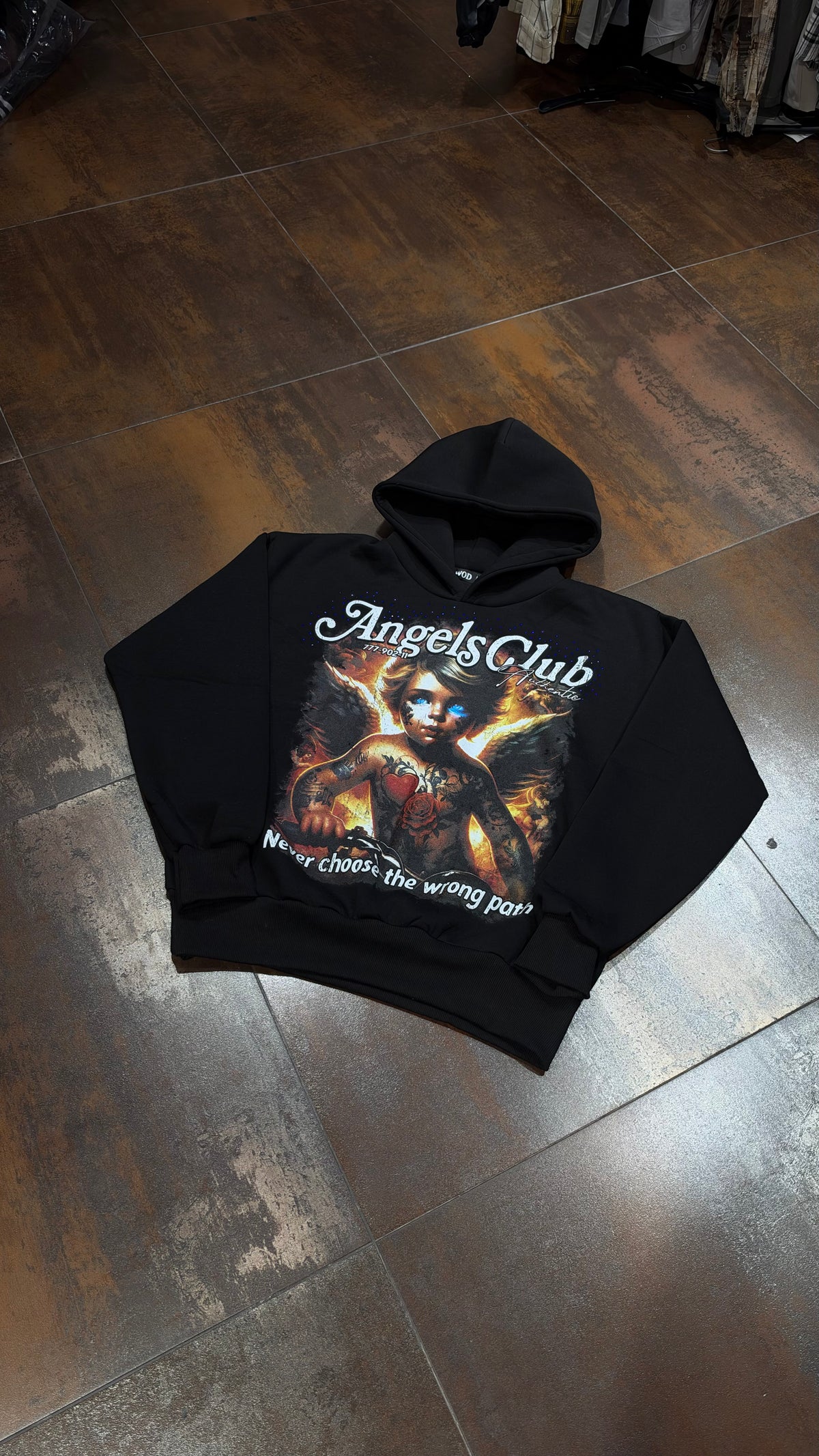 FELPA ANGELS CLUB WOOD