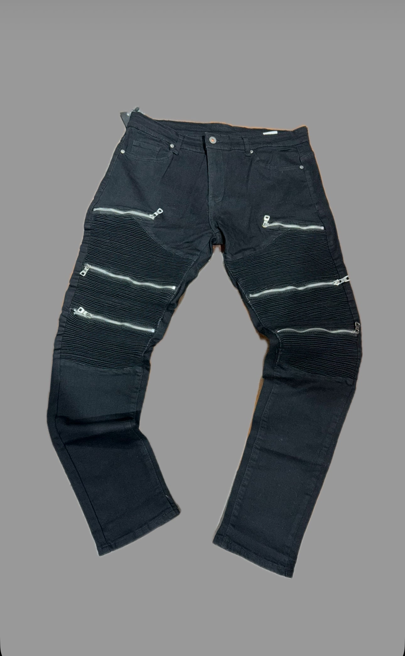 SKINNY BLACK 6 ZIP