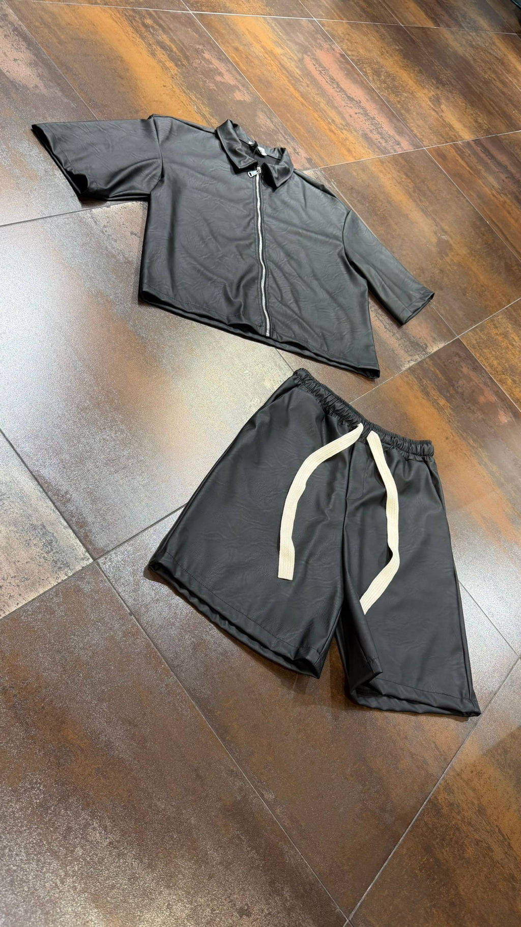 COORDINATO BLACK LEATHER