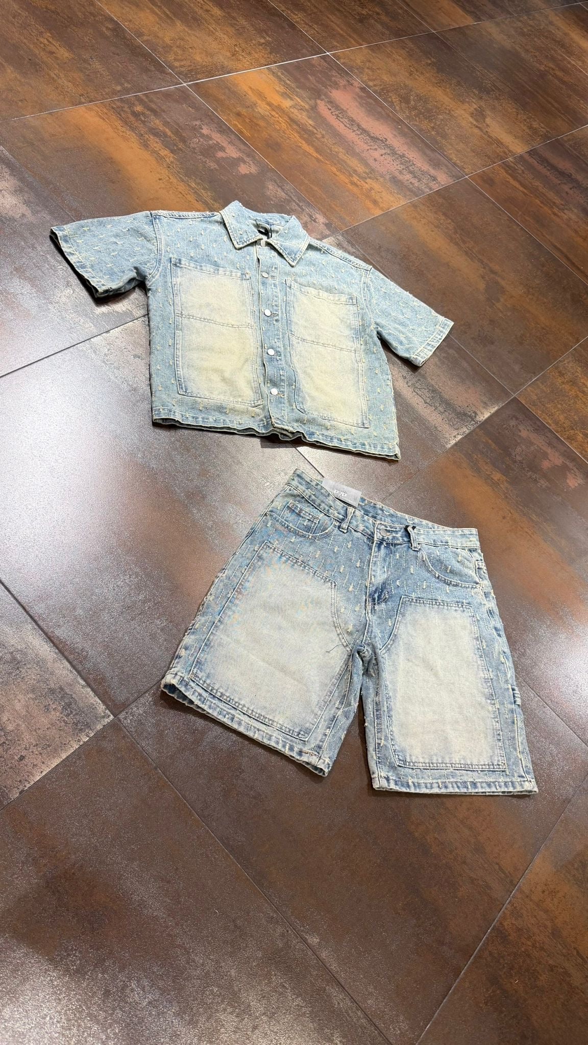 COORDINATO JEANS SABBIATO