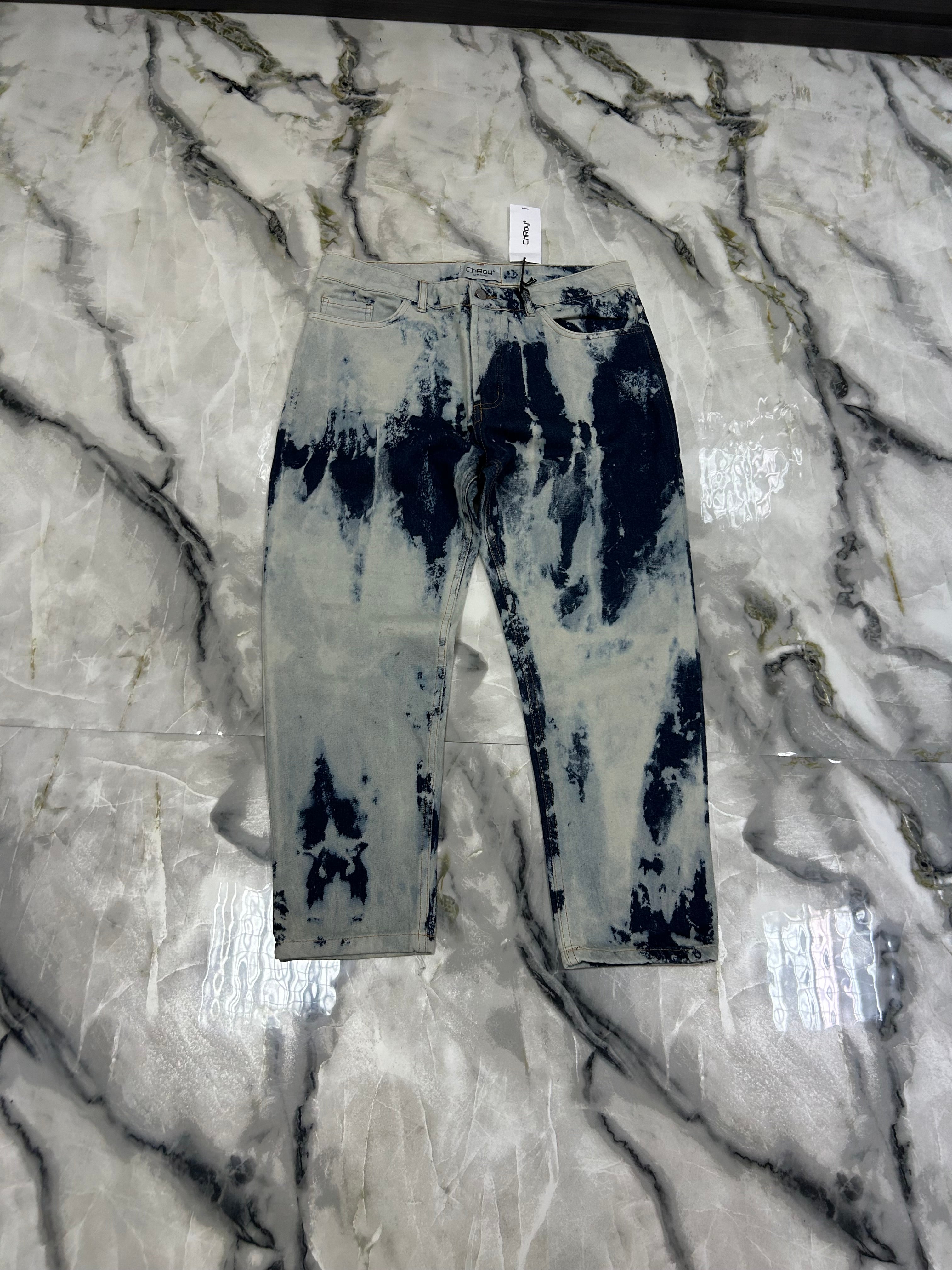 JEANS CHROY WASHED BLU BIANCO