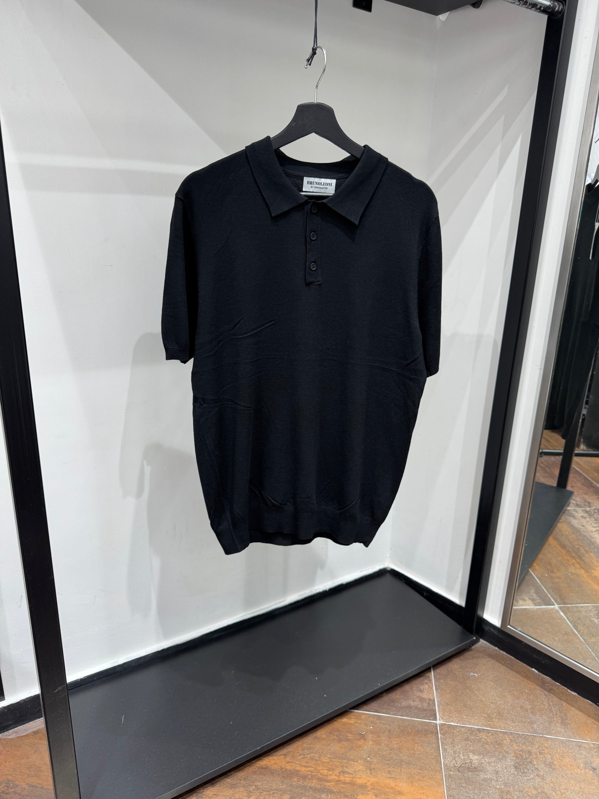 POLO BOTTON BLACK