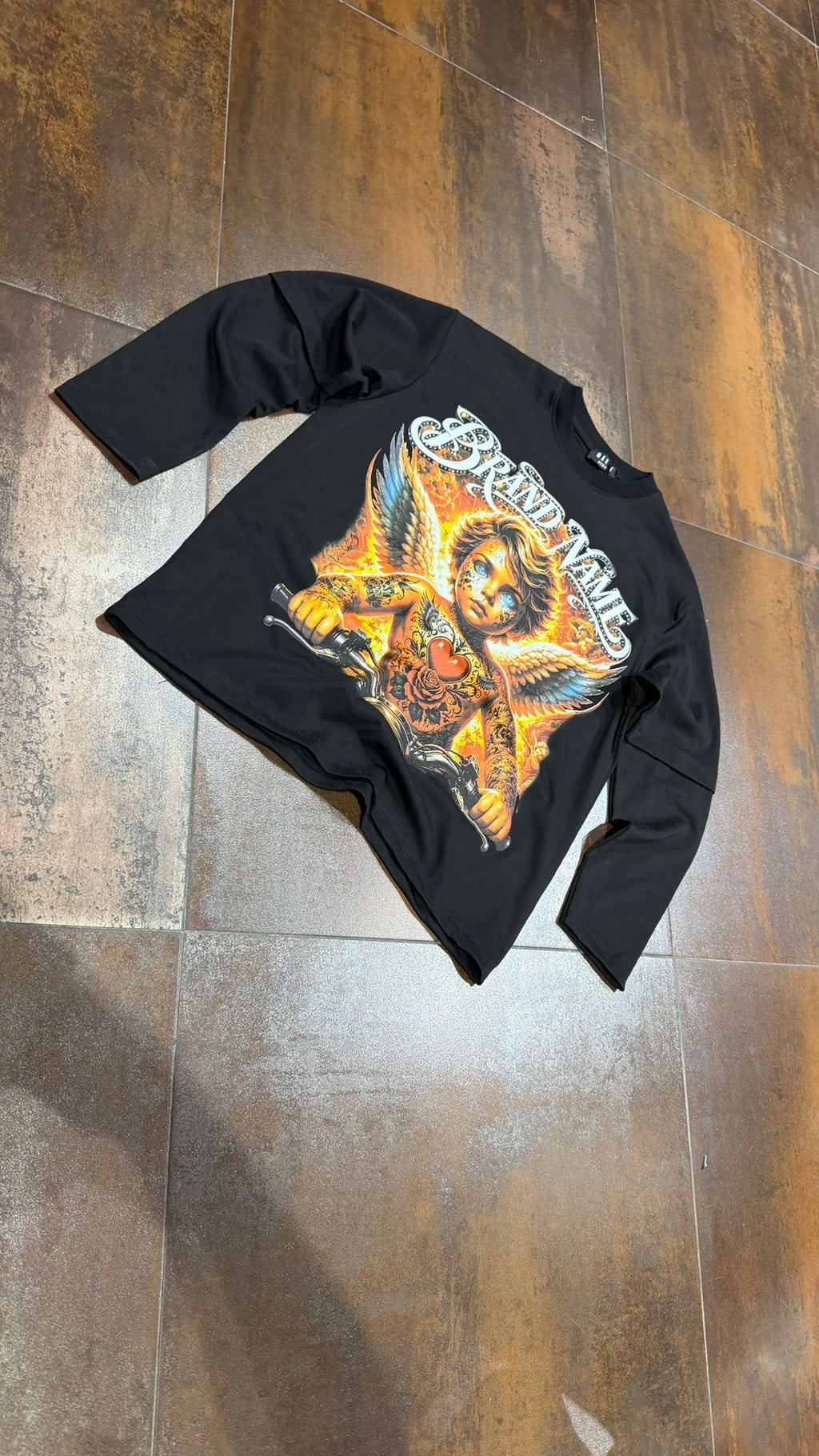 T-SHIRT LONGSLEEVE BRANDNAME