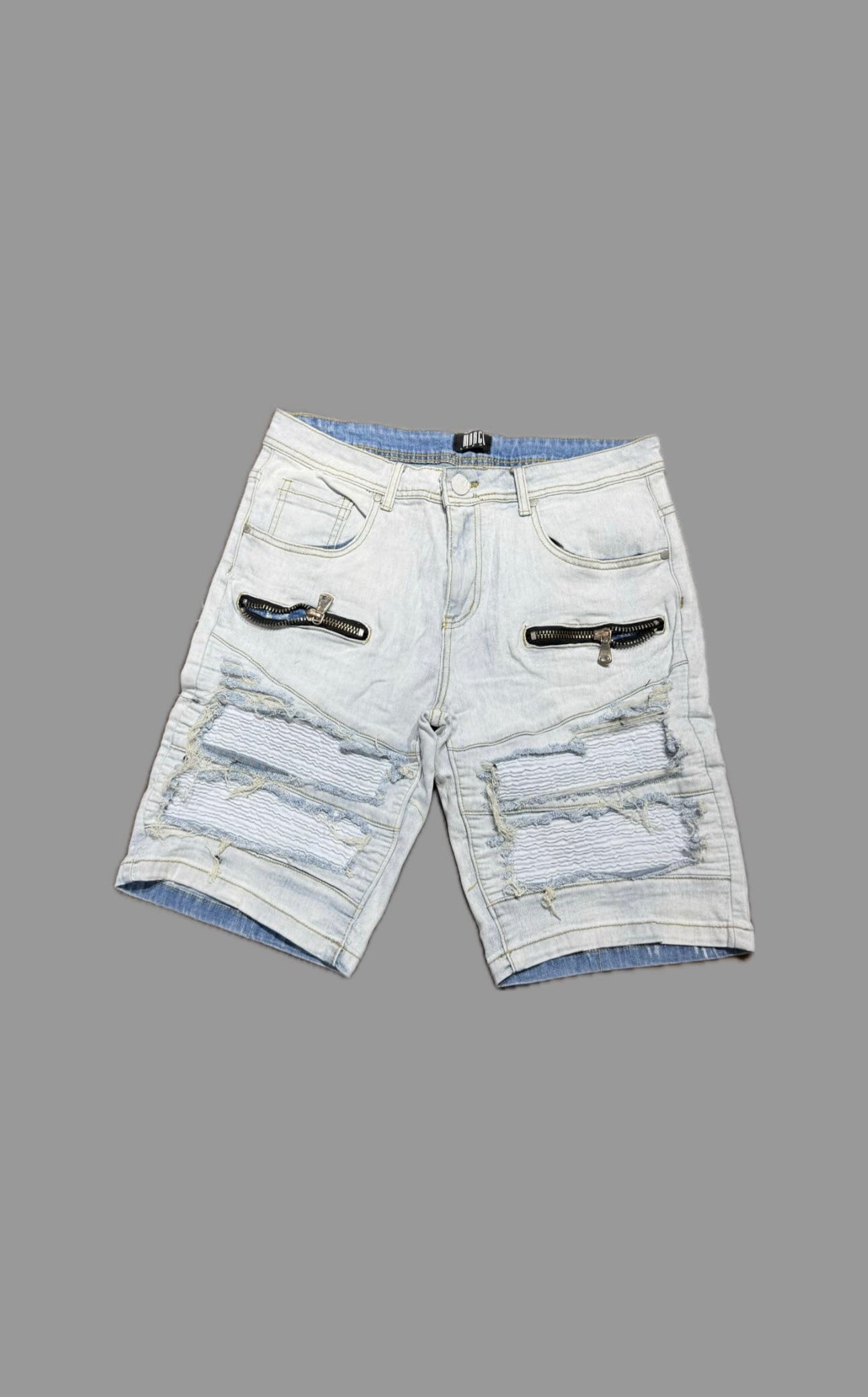 Bermuda jeans zip