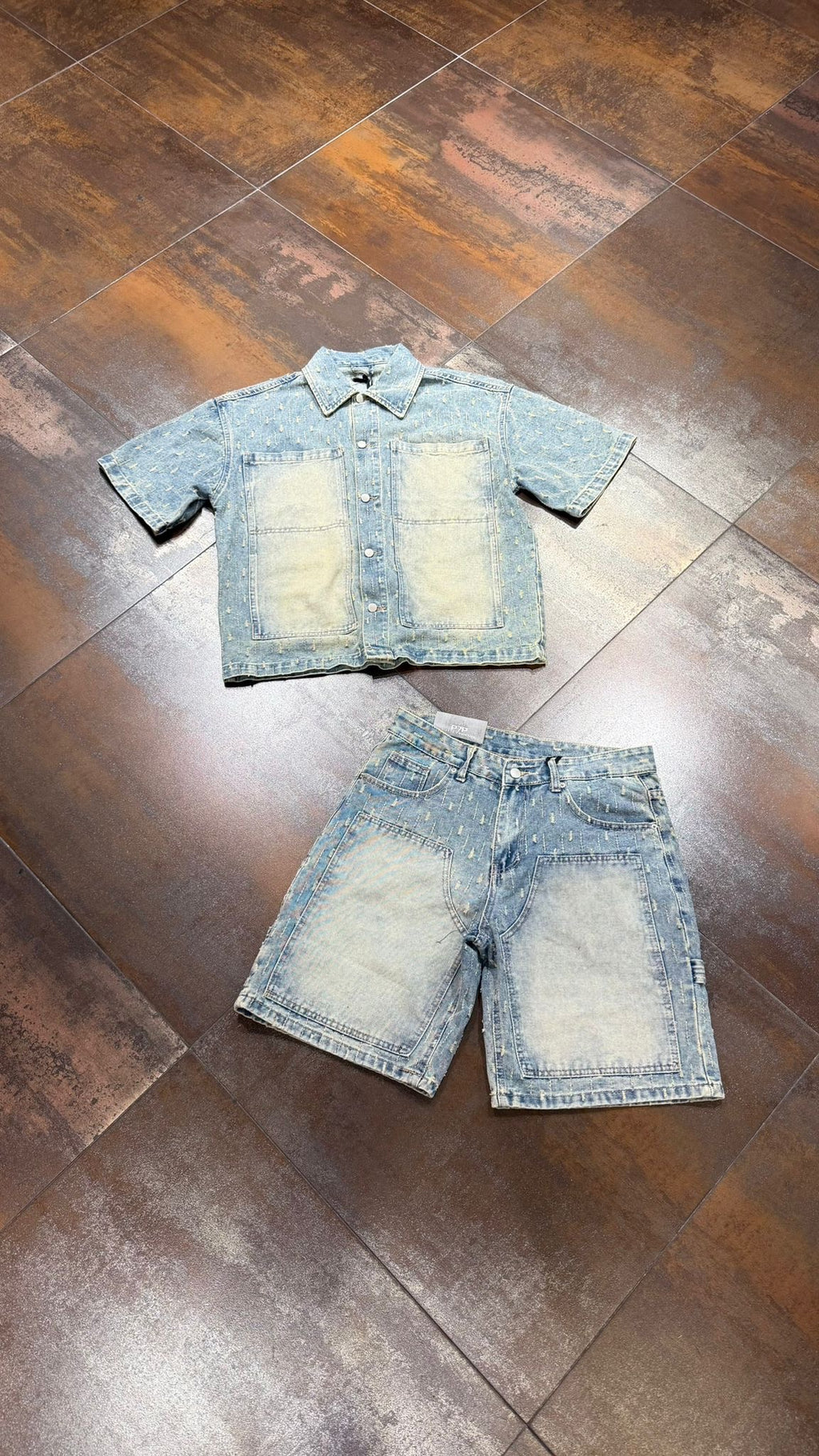 COORDINATO JEANS SABBIATO