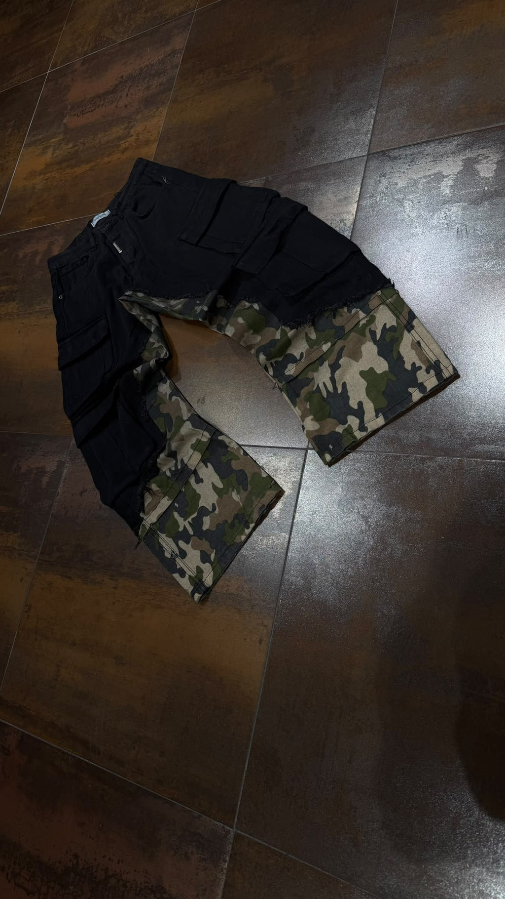 JEANS BLACK-CAMO