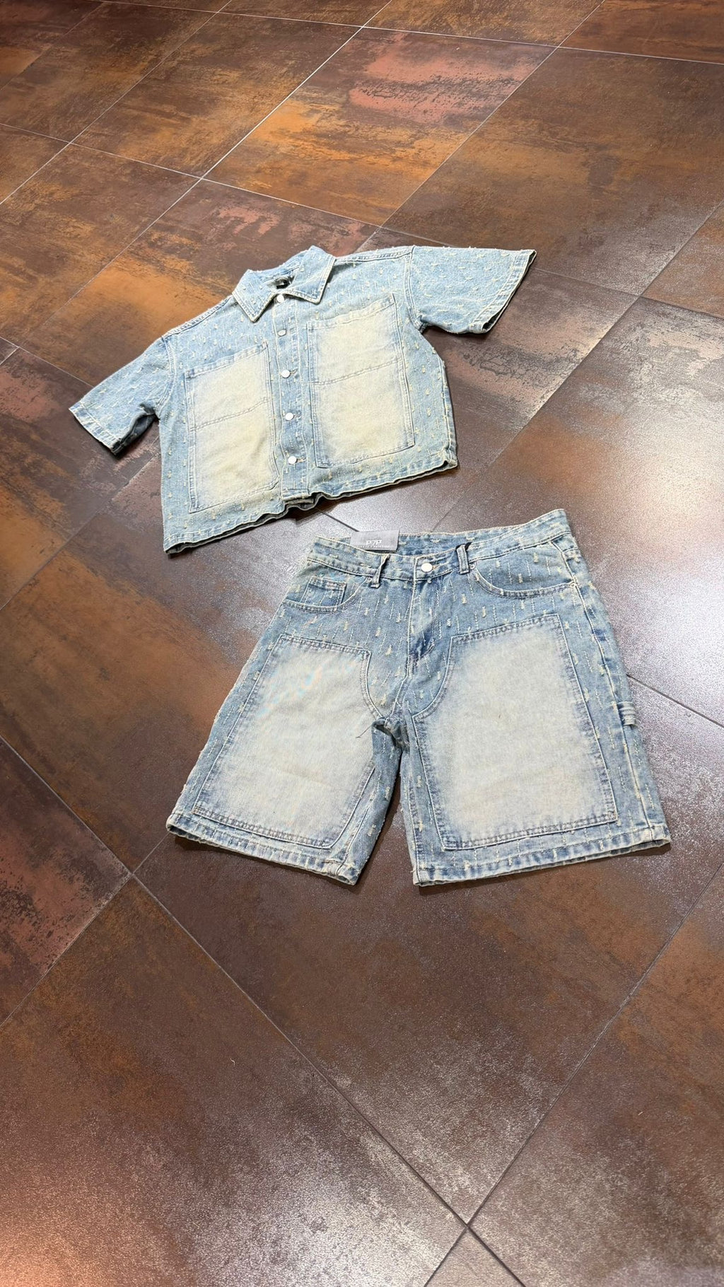 COORDINATO JEANS SABBIATO