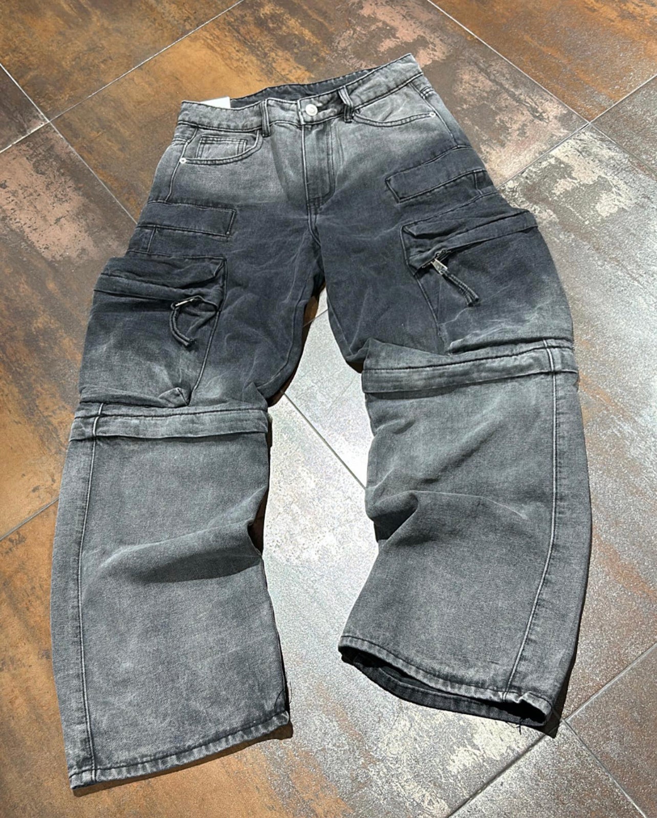 Jeans Bermuda Cerniera Baggy