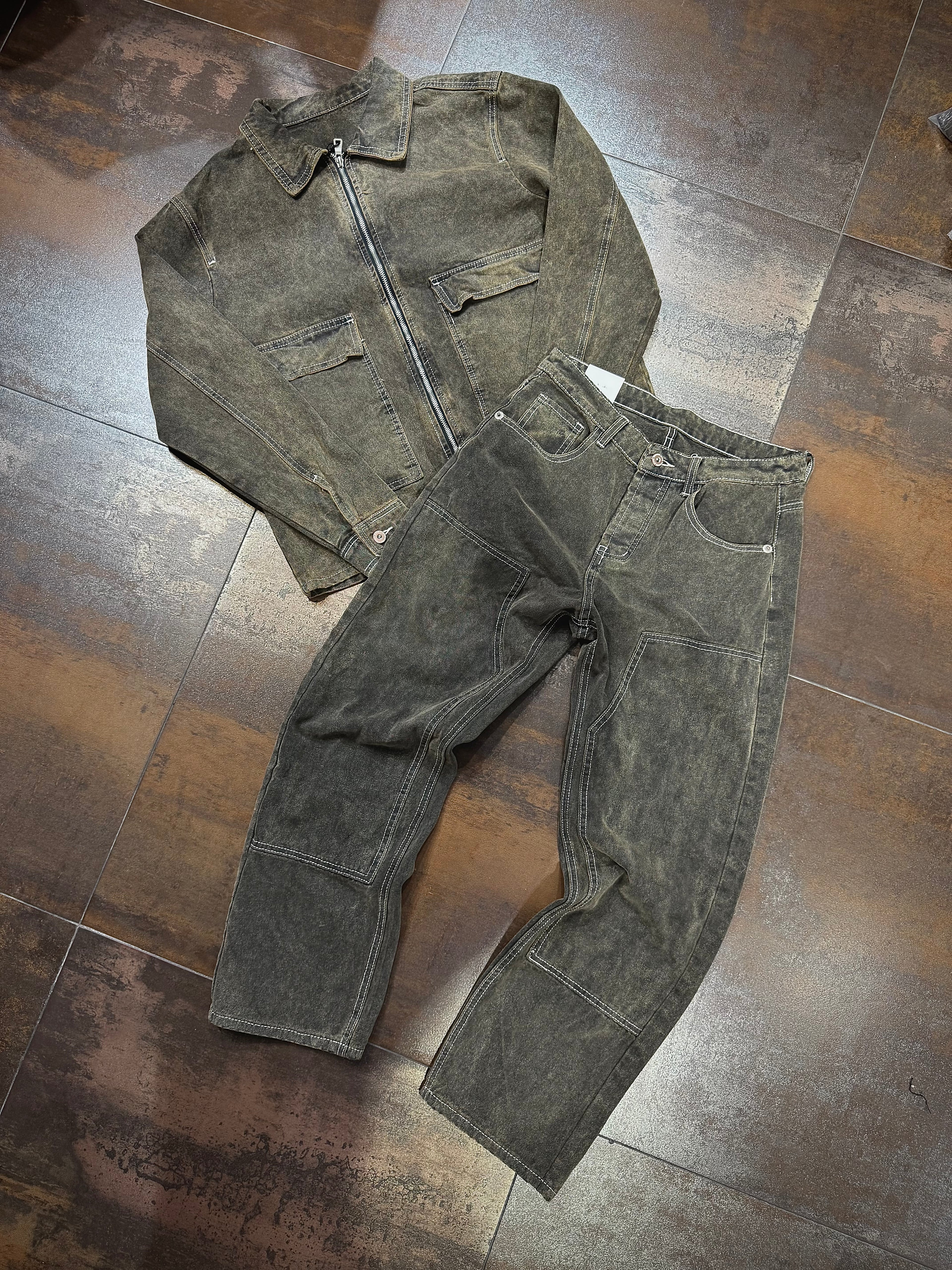 COORDINATO FANGO JEANS