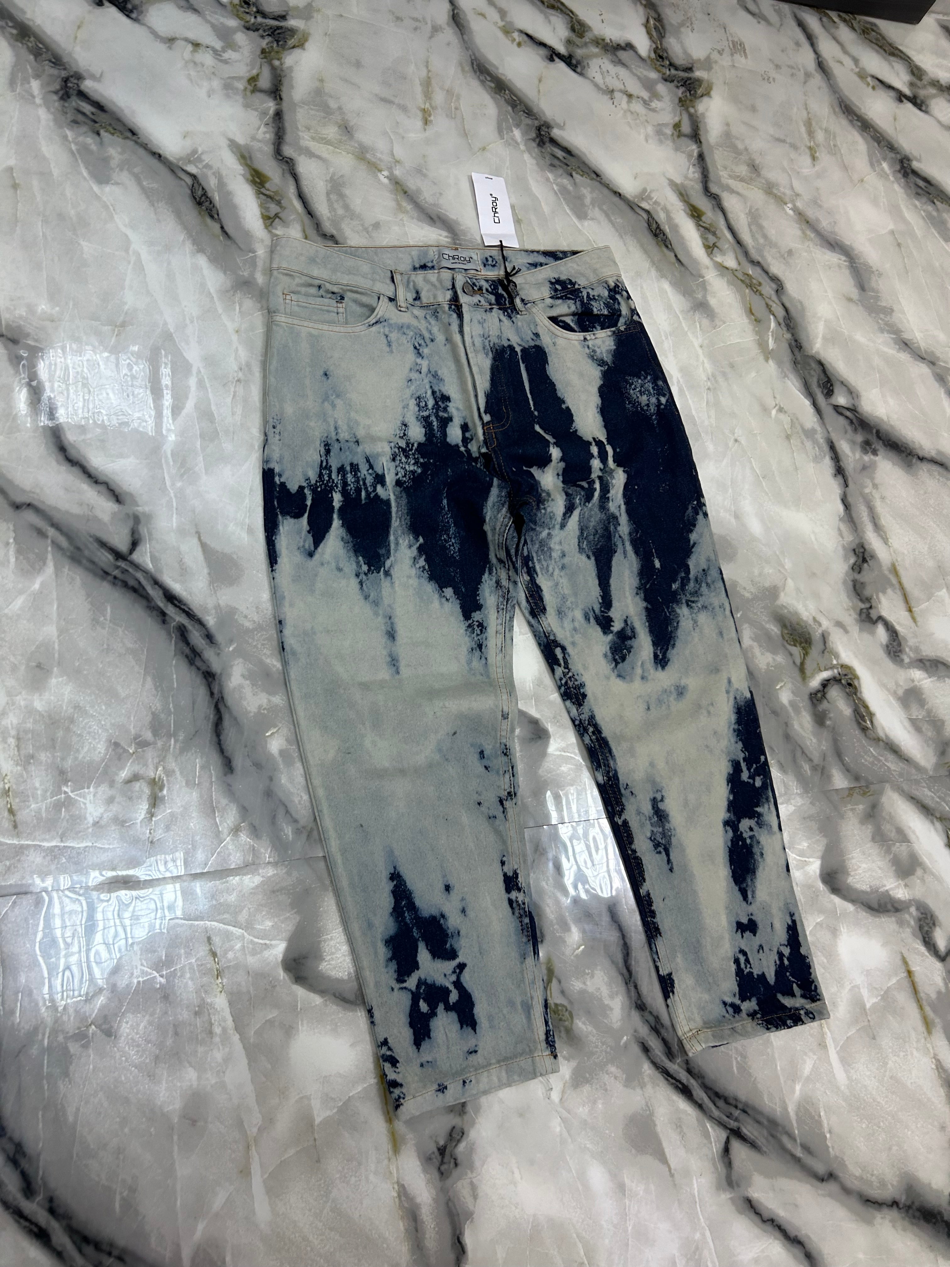 JEANS CHROY WASHED BLU BIANCO