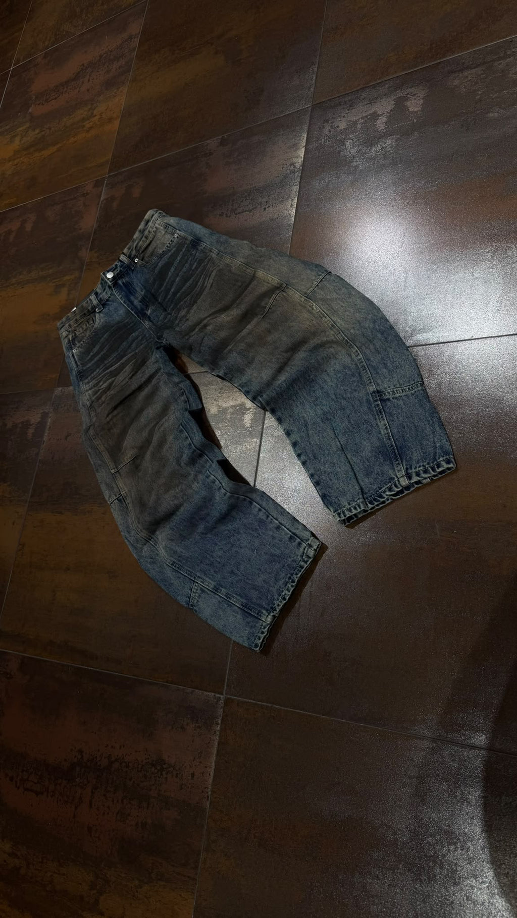 JEANS BAGGY WASH SAND