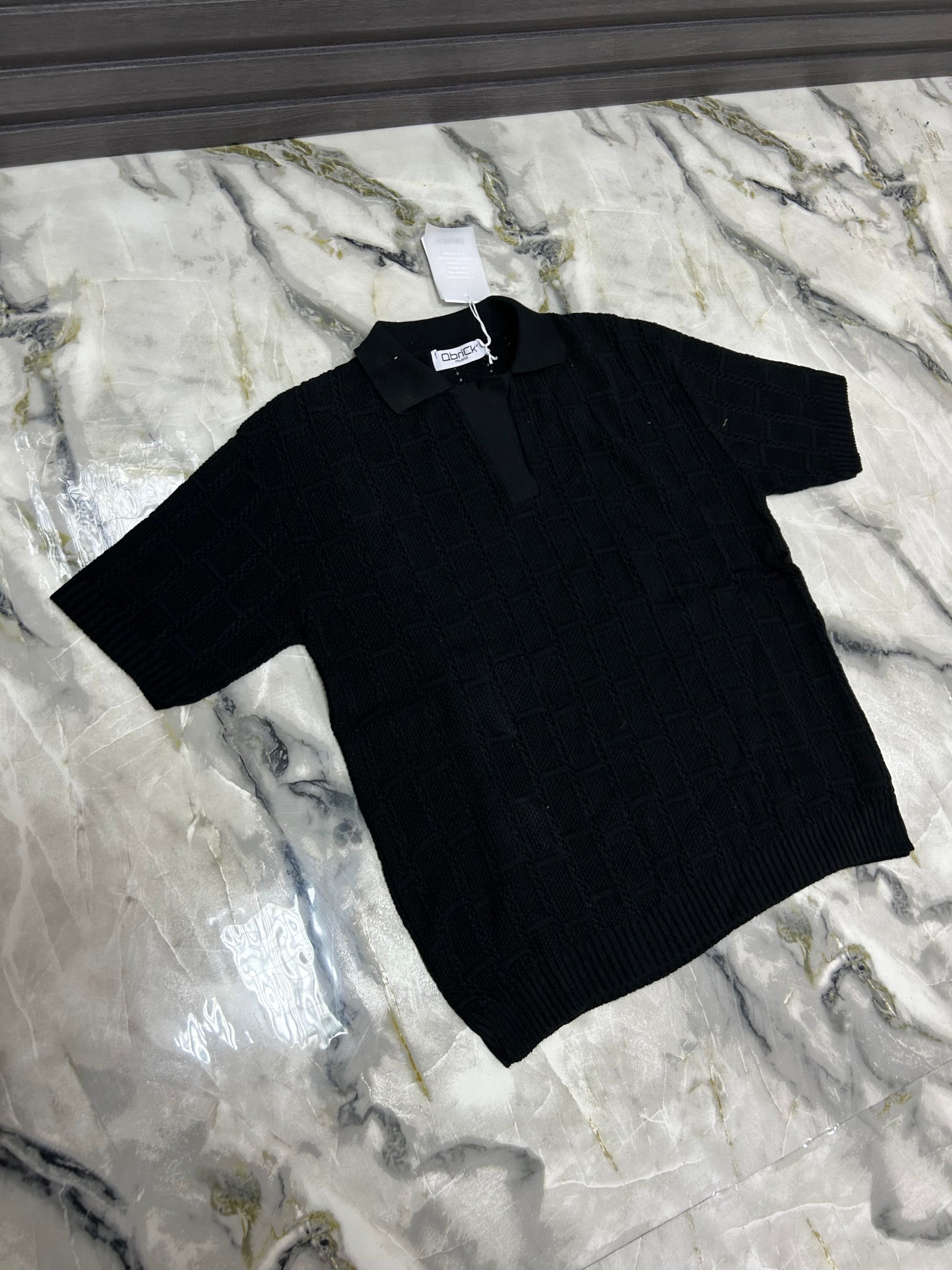 Qbruck maglione polo nero