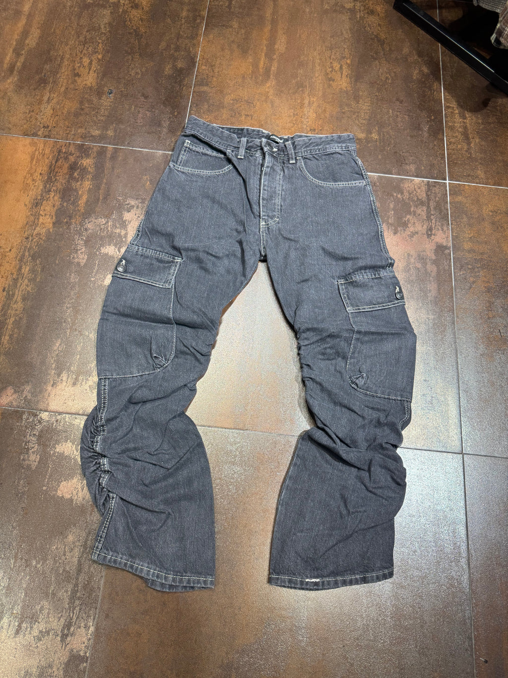 JEANS DRAPPEGGIATO GREY