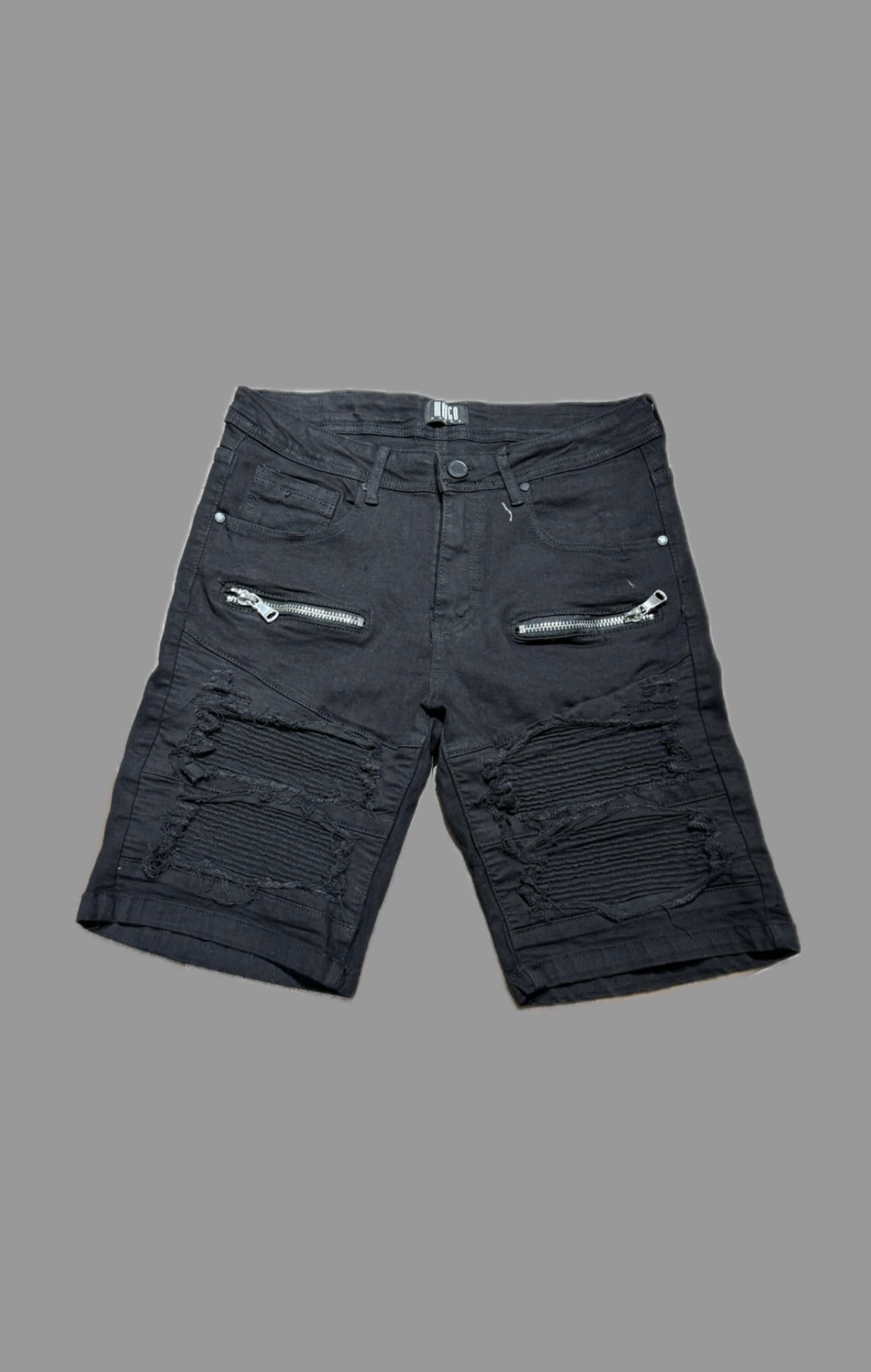 Bermuda jeans zip
