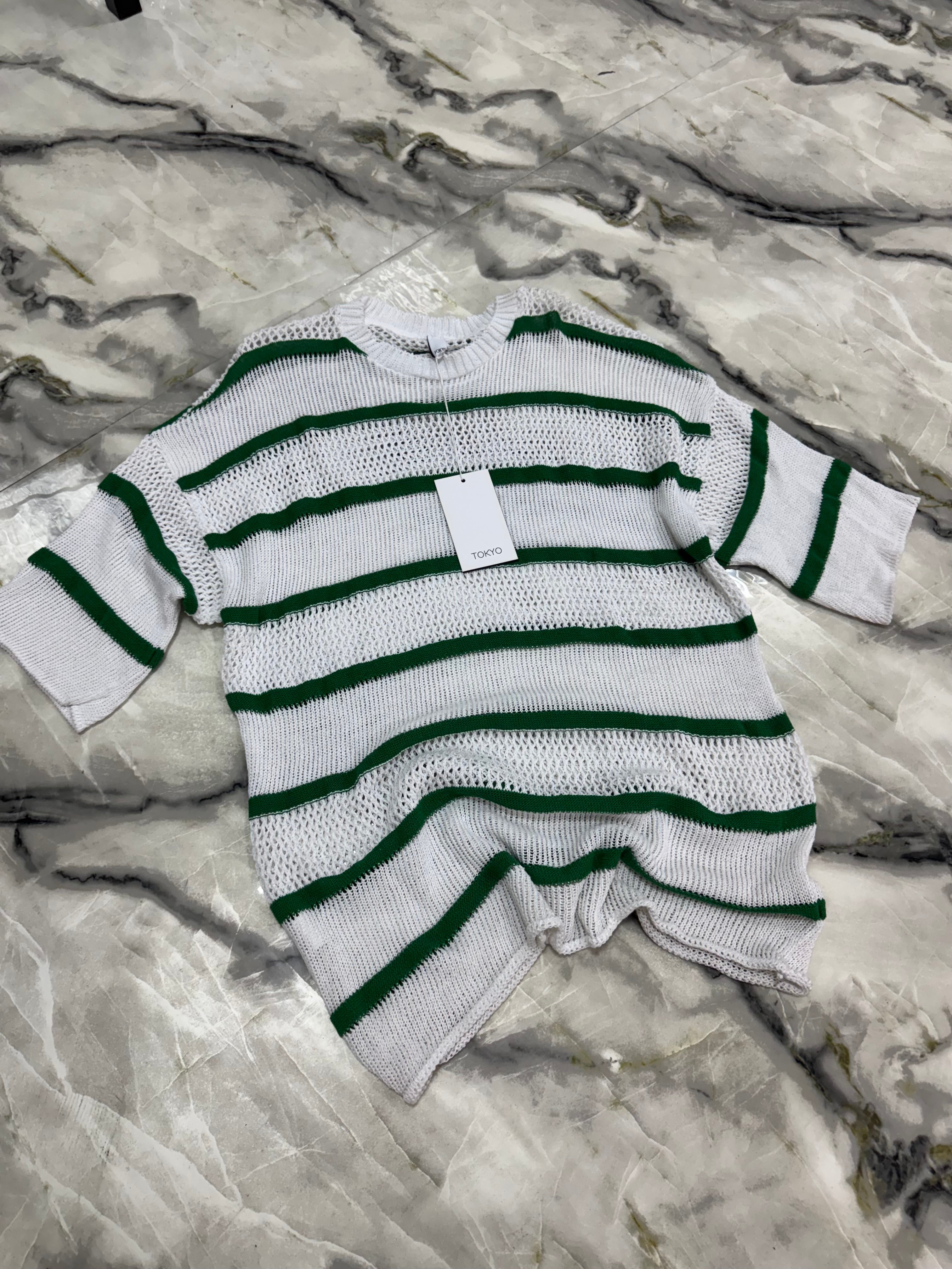 Maglia Tokyo bianca verde