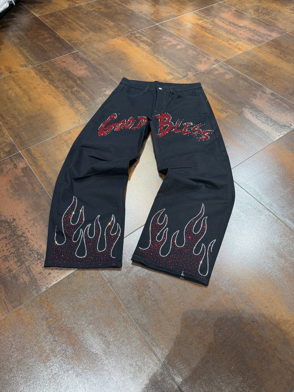 JEANS GOOD BLESS BLACK