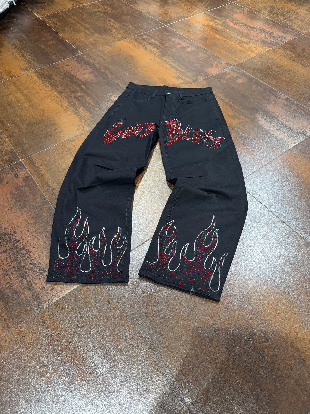 JEANS GOOD BLESS BLACK
