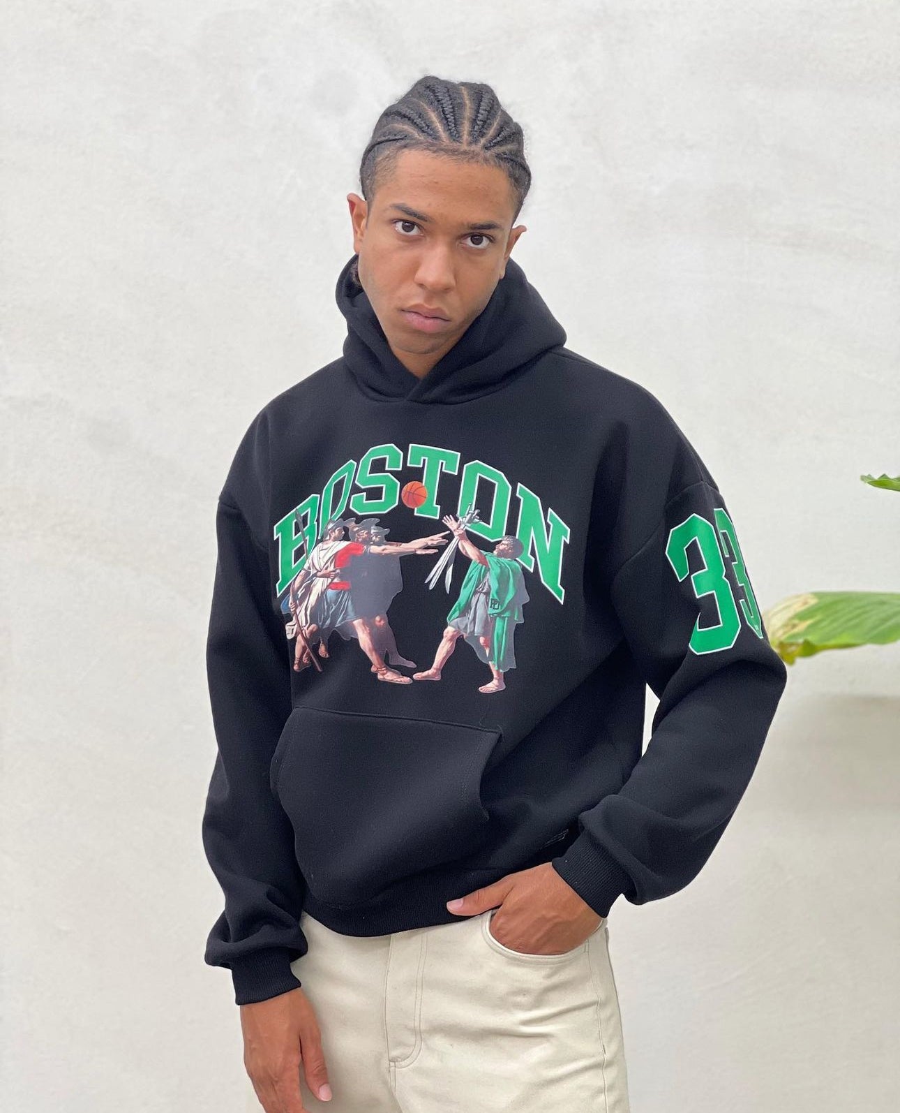 SWEATSHIRT PRESENT BOSTON BLACK