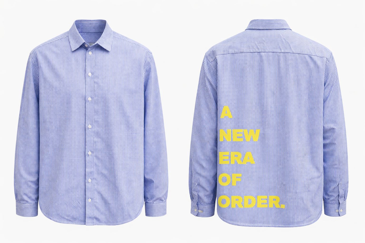 CAMICIA ORDER QUADRI AZZURRA