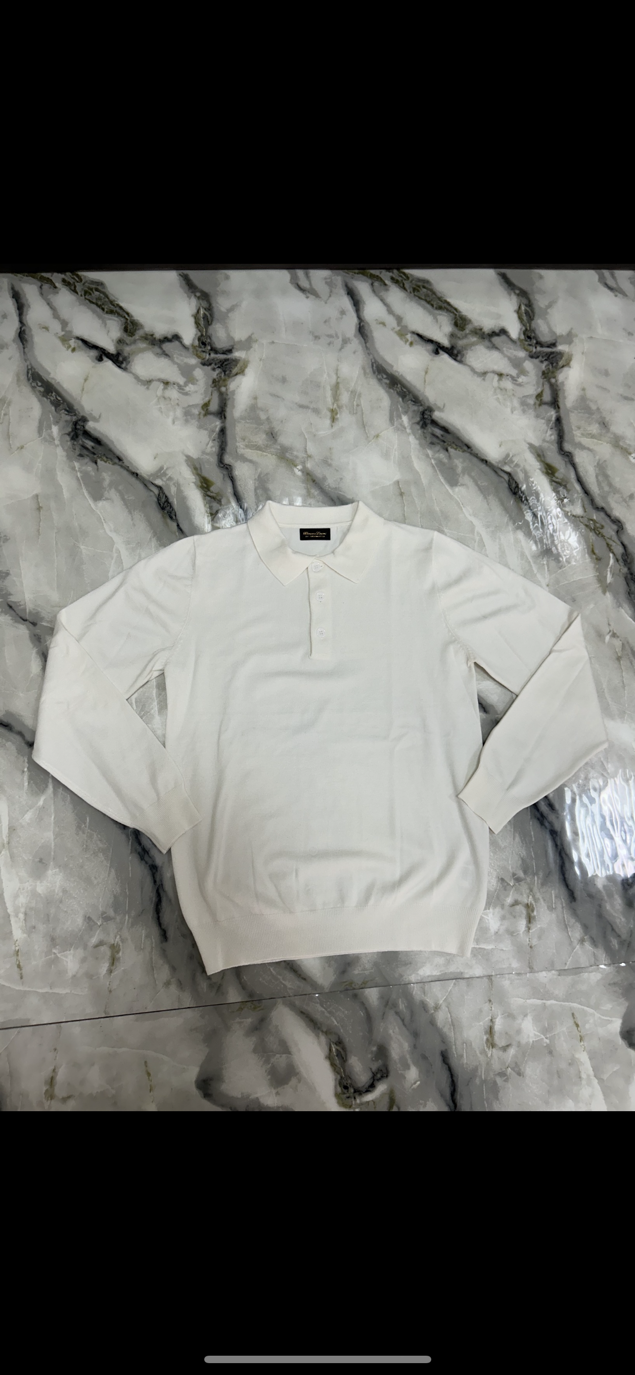 Polo in maglia bruno leoni